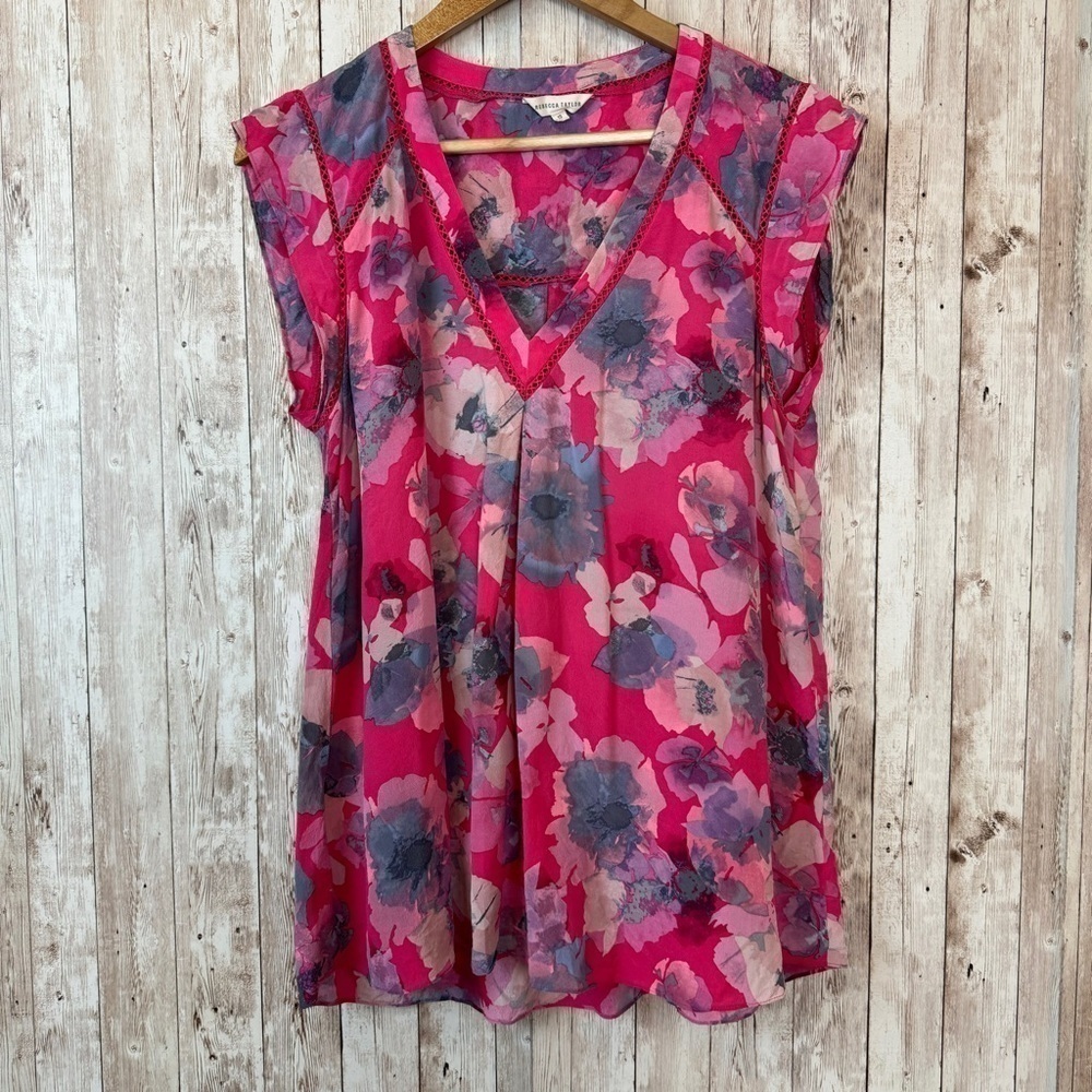 Rebecca‎ Taylor Floral Print Top Size 12 Women